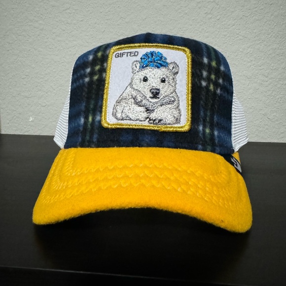 Goorin Bros Trucker Ugly Christmas Sweater capsule “So Talented" Gifted Bear - Picture 1 of 8